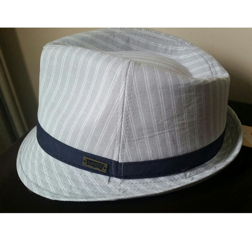Mens Levis Fedora Hat Light Blur M L size